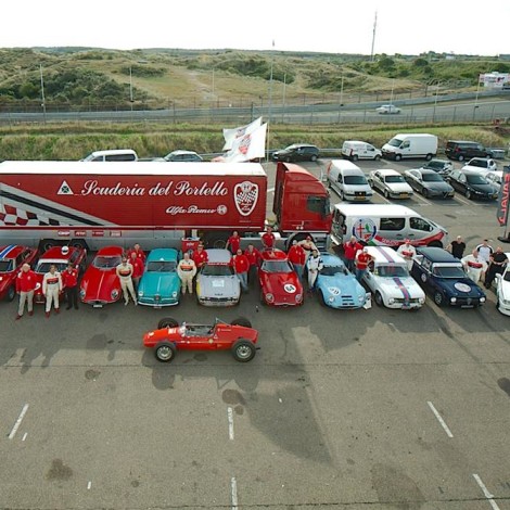 Spettacolo Sportivo Alfa Romeo 2018, Zandvoort: il paddock della Scuderia del Portello. Foto di Dario Pellizzoni.