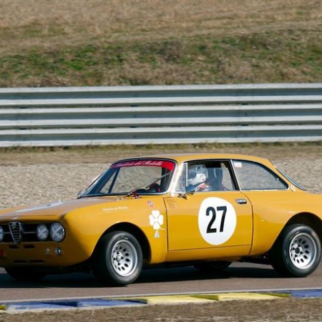 Drive Experience Davide Cironi Track Day, Autodromo di Modena, 3 marzo 2019: Gian Luigi Picchi su Alfa Romeo GTAm. Foto di Dario Pellizzoni.