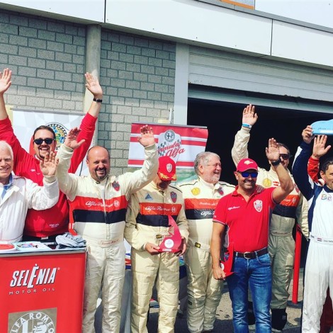 Spettacolo Sportivo Alfa Romeo 2018, Zandvoort: premiazione dei piloti “Formula Alfa”. Foto di Dario Pellizzoni.