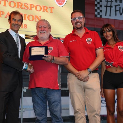 Monza Fuori GP, “Motorsport Passion”, 1 settembre 2018: il Portello premia Emanuele Pirro.