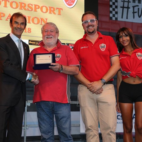 Monza Fuori GP, “Motorsport Passion”, 1 settembre 2018: il Portello premia Emanuele Pirro.