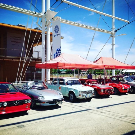 Arexpo Motorshow Experience 2017, schieramento delle vetture della Scuderia del Portello. Foto di Dario Pellizzoni.