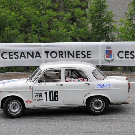 Cesana-Sestriere 2017, Emanuele Morteo su Alfa Giulietta TI. Foto di Dario Pellizzoni.