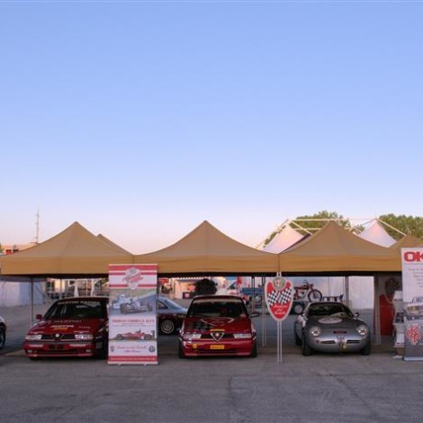 Motor Legend Festival 2018, Imola: la Effeffe Berlinetta, le 155 gruppo “N”, la Giulietta SZ e la GTV 2000. Foto di Dario Pellizzoni.