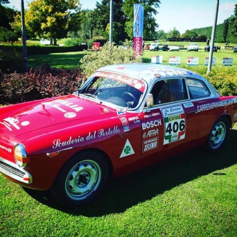 Golf La Montecchia (Padova), Memorial Piero Taruffi 'la Volpe Argentata' - l'Alfa Romeo Giulietta Sprint Veloce "Carrera Panamericana" della Scuderia del Portello