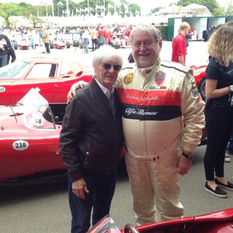 Goodwood Festival of Speed 2017, Marco Cajani e Bernie Ecclestone.