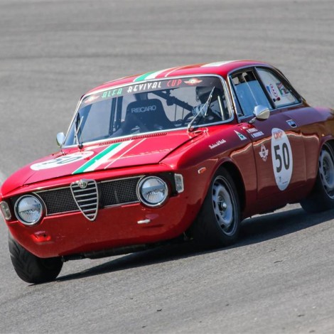 Mugello, Emilio Petrone, esordio con Giulia Sprint GT, Alfa Revival Cup