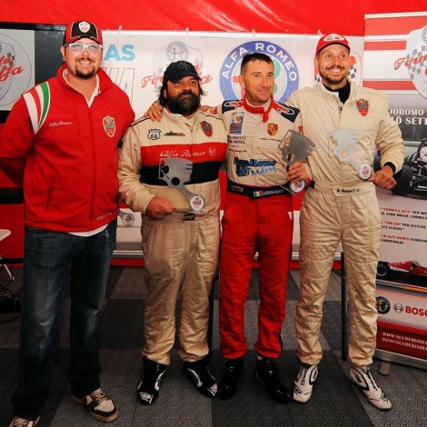 Vallelunga, Zamuner-Da Zanche-Restelli vincitori del Trofeo Alfa Classic della Scuderia del Portello