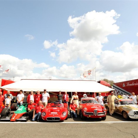 Vallelunga - la Scuderia del Portello alla 300 Km con gli ospiti Alessandro Nannini, Gian Luigi Picchi e Davide Cironi